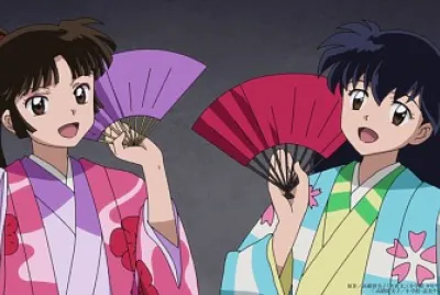 sango y kagome van a cantar hanyo no yashahime