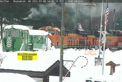 BN-972502 snowplow BNSF-6662 BNSF-9209 Skyomish