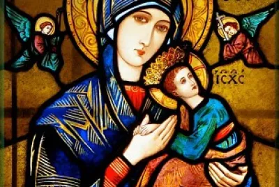 Vetrata - Madonna con Bambino