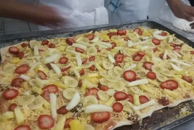 pizza de frutas