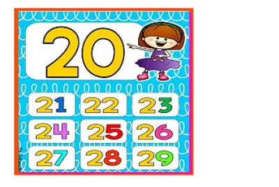 Contando del 20 al 29 jigsaw puzzle