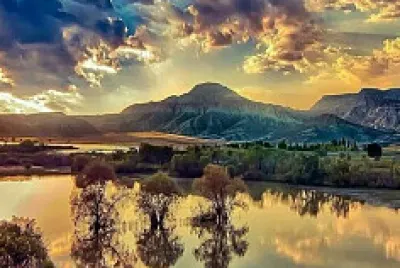 Reflected sky