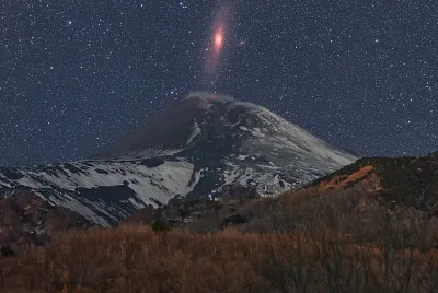 LA GALASSIA ANDROMEDA SULL 'ETNA