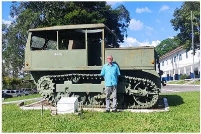 Em exposição no quartel
