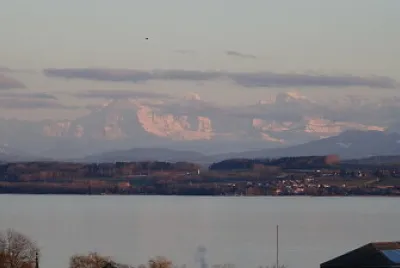 Neuchâtel coucher de soleil