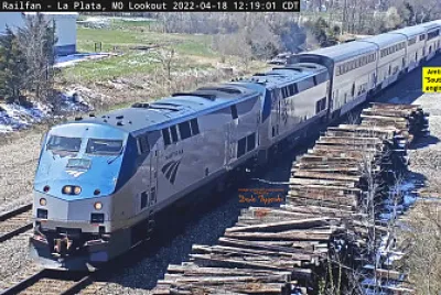 Amtrak #4 engine #-23   #-29 La Plata,MO