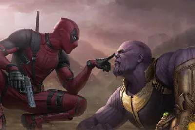 Deadpool Vs Thanos