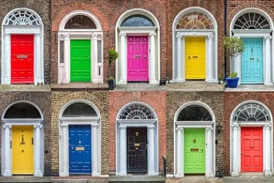 Portas coloridas jigsaw puzzle