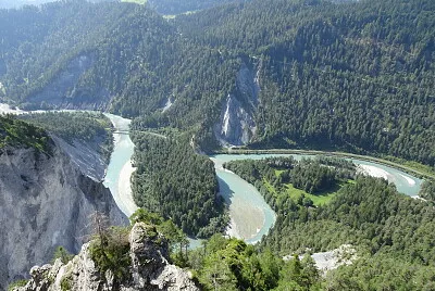 Blick von Pons in die Rheinschlucht jigsaw puzzle