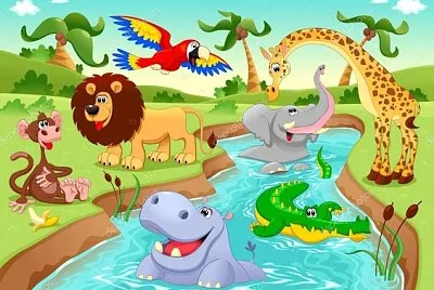 animales de la selva