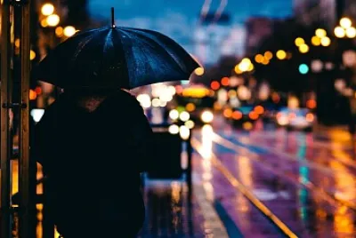 City Lights In The Rain