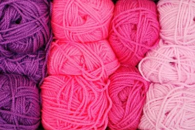 Colorful Pink   Purple Yarn