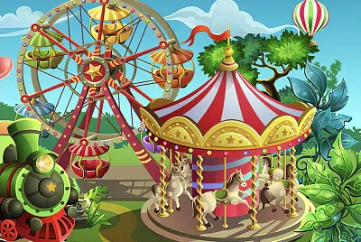 פאזל של 306.- FERIA DE PUEBLO