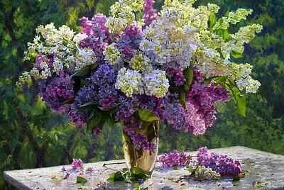 פאזל של vase de lilas