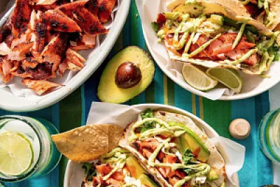 Salmon Taco Snacktime