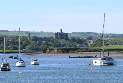 Warkworth Castle from Amble
