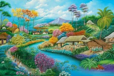 פאזל של cabaña colores varios