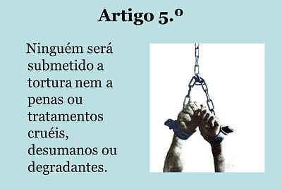 Artigo 5 da Declaração Universal dos Direitos Hum