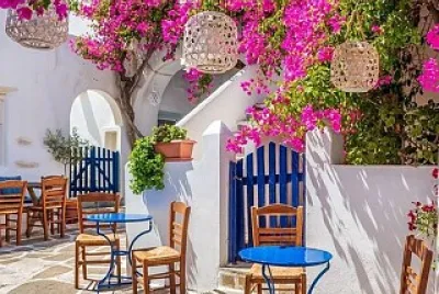 Patio colorido jigsaw puzzle