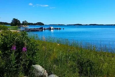 Archipelago Shore with Boats, Sweden