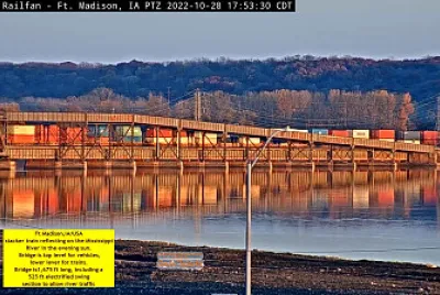 Reflections Ft Madison Mississippi River Bridge