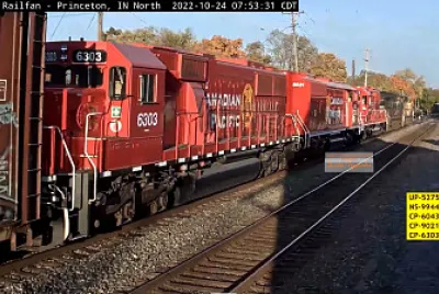 CP-6303 as trailing power lead passing Princeton,ILL/USA