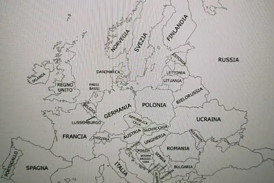 Cartina europa jigsaw puzzle