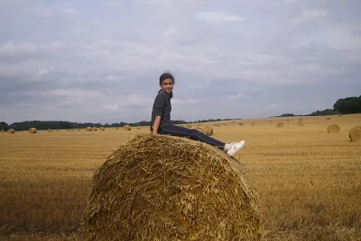 פאזל של Moi sur meule de foin