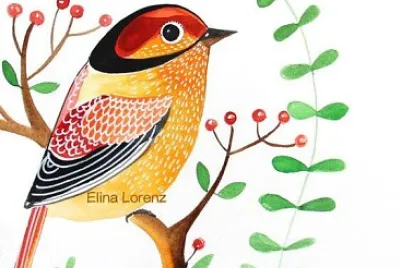 pajarito en rama jigsaw puzzle