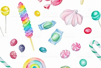 פאזל של caramelos multicolores