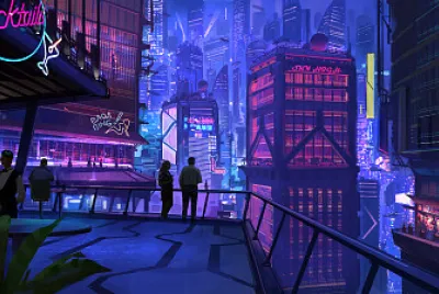 Cyberpunk Landscape jigsaw puzzle