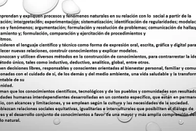 saberes y pensamiento cientifico