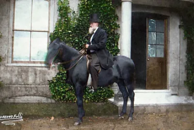 Darwin colorized photo