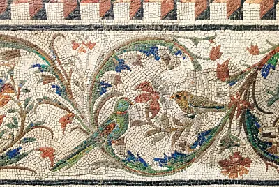 Roman mosaic of birds