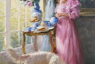 Fille et son chien