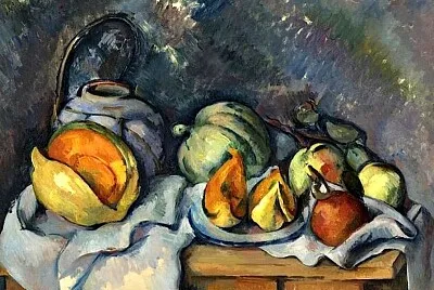 cézanne melon et fruits