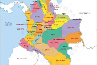 MAPA DE COLOMBIA jigsaw puzzle