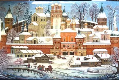 ville sous la neige