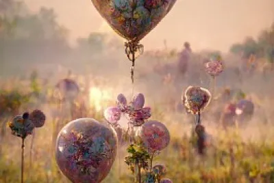 פאזל של globos de flores