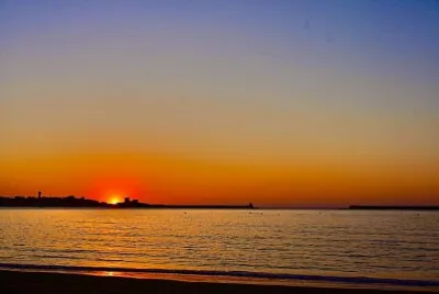 Coucher du soleil Côte Basque