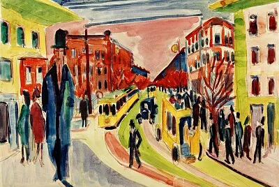 Kirchner scene de rue