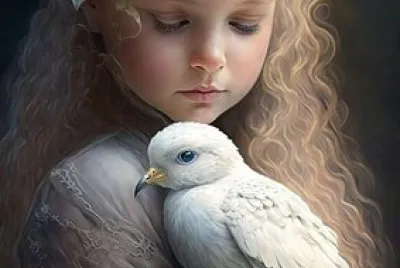Niña con Paloma