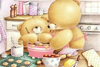 bears cooking cookies