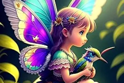 Niña mariposa