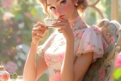 Tomando café