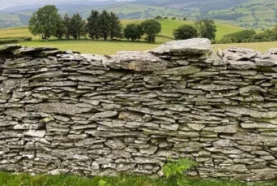 Stone wall, near Machynlleth, Wales