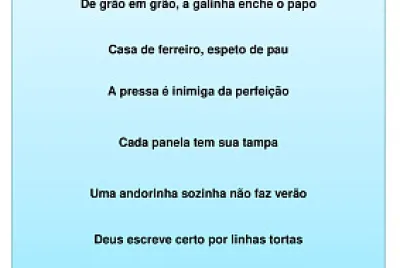 Ditados popupares