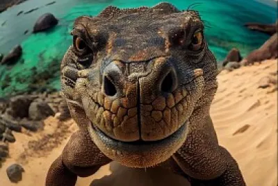 פאזל של dragon de komodo