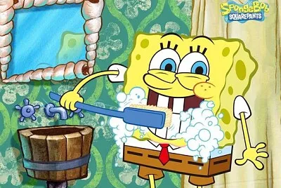 bob escova os dentes