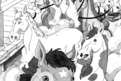 פאזל של horse thief riders